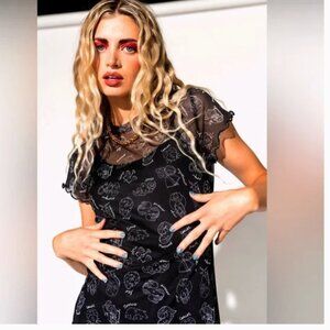 Dressed in Lala Mad About You Zodiac Mesh Dress